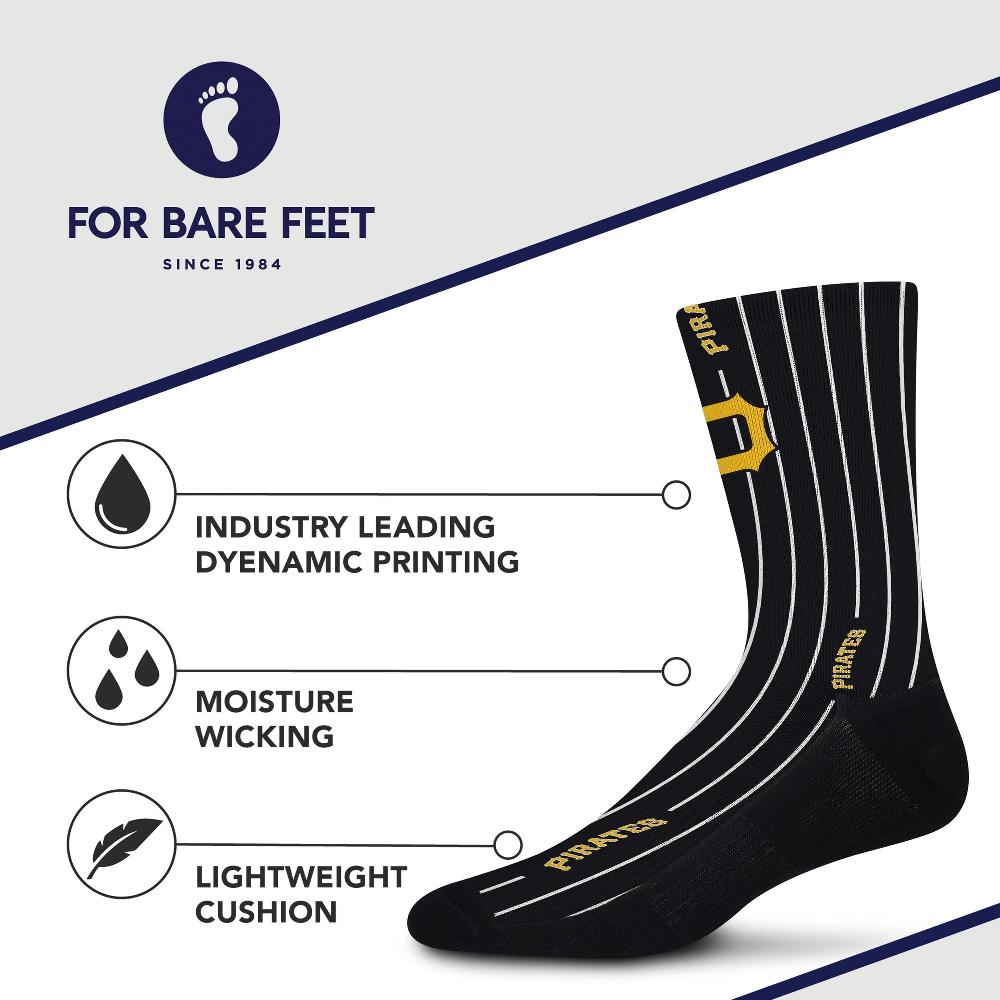 For Bare Feet Pittsburgh Pirates Pinstripe Socks Pittsburgh Pirates Pinstripe Socks