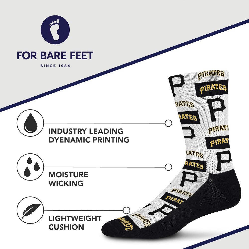 For Bare Feet Pittsburgh Pirates Poster Print Socks Pittsburgh Pirates Poster Print Socks