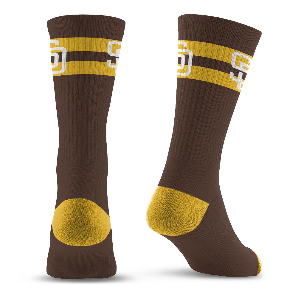 For Bare Feet San Diego Padres Legend Premium Crew Socks San Diego Padres Legend Premium Crew Socks