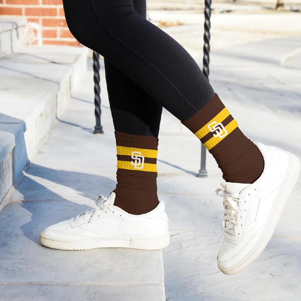 For Bare Feet San Diego Padres Legend Premium Crew Socks San Diego Padres Legend Premium Crew Socks