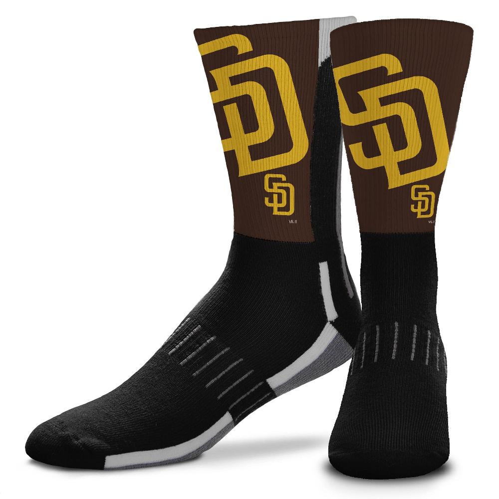 for bare feet San Diego Padres Phenom Curve Socks San Diego Padres Phenom Curve Socks
