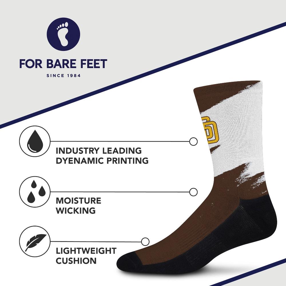 For Bare Feet San Diego Padres Tear It Up Socks San Diego Padres Tear It Up Socks