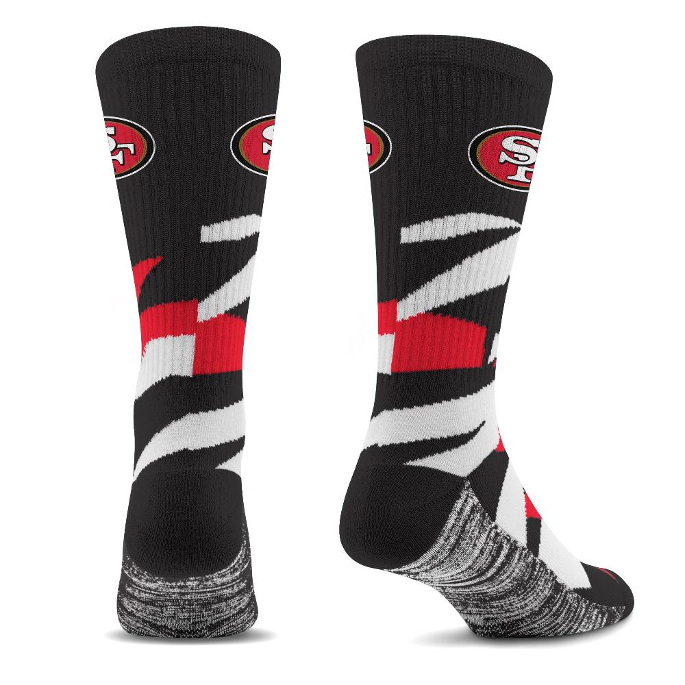 For Bare Feet San Francisco 49ers Breakout Premium Crew Socks San Francisco 49ers Breakout Premium Crew Socks