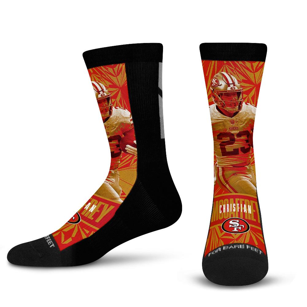 for bare feet San Francisco 49ers Christian McCaffrey Conversion Gradient Crazy San Francisco 49ers Christian McCaffrey Conversion Gradient Crazy