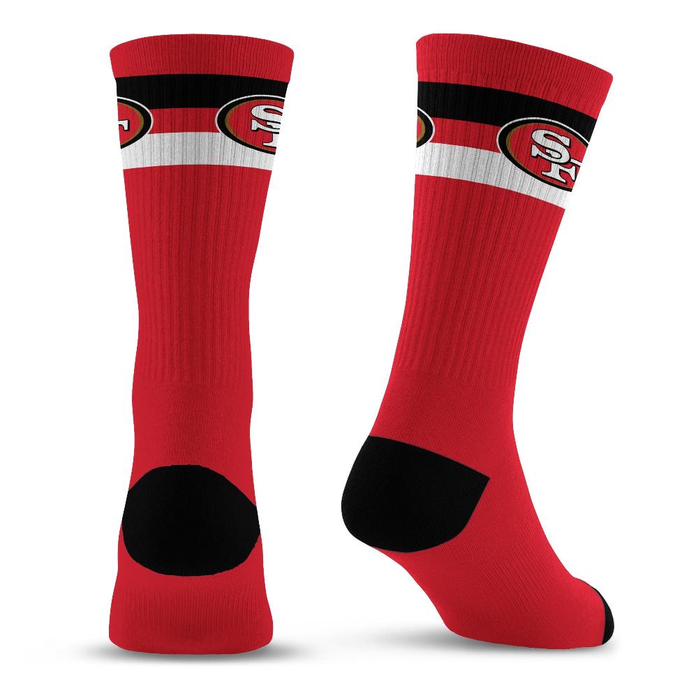 For Bare Feet San Francisco 49Ers Legend Premium Crew Socks San Francisco 49Ers Legend Premium Crew Socks