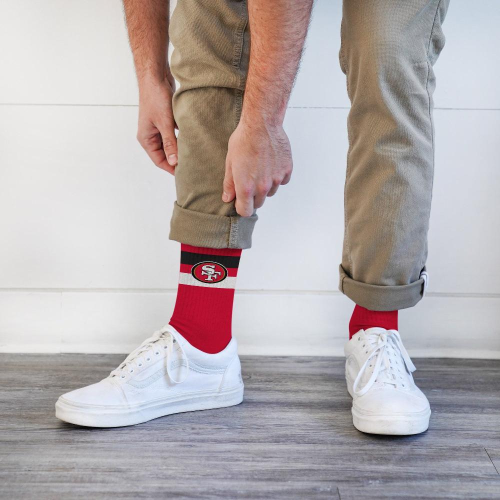 For Bare Feet San Francisco 49Ers Legend Premium Crew Socks San Francisco 49Ers Legend Premium Crew Socks