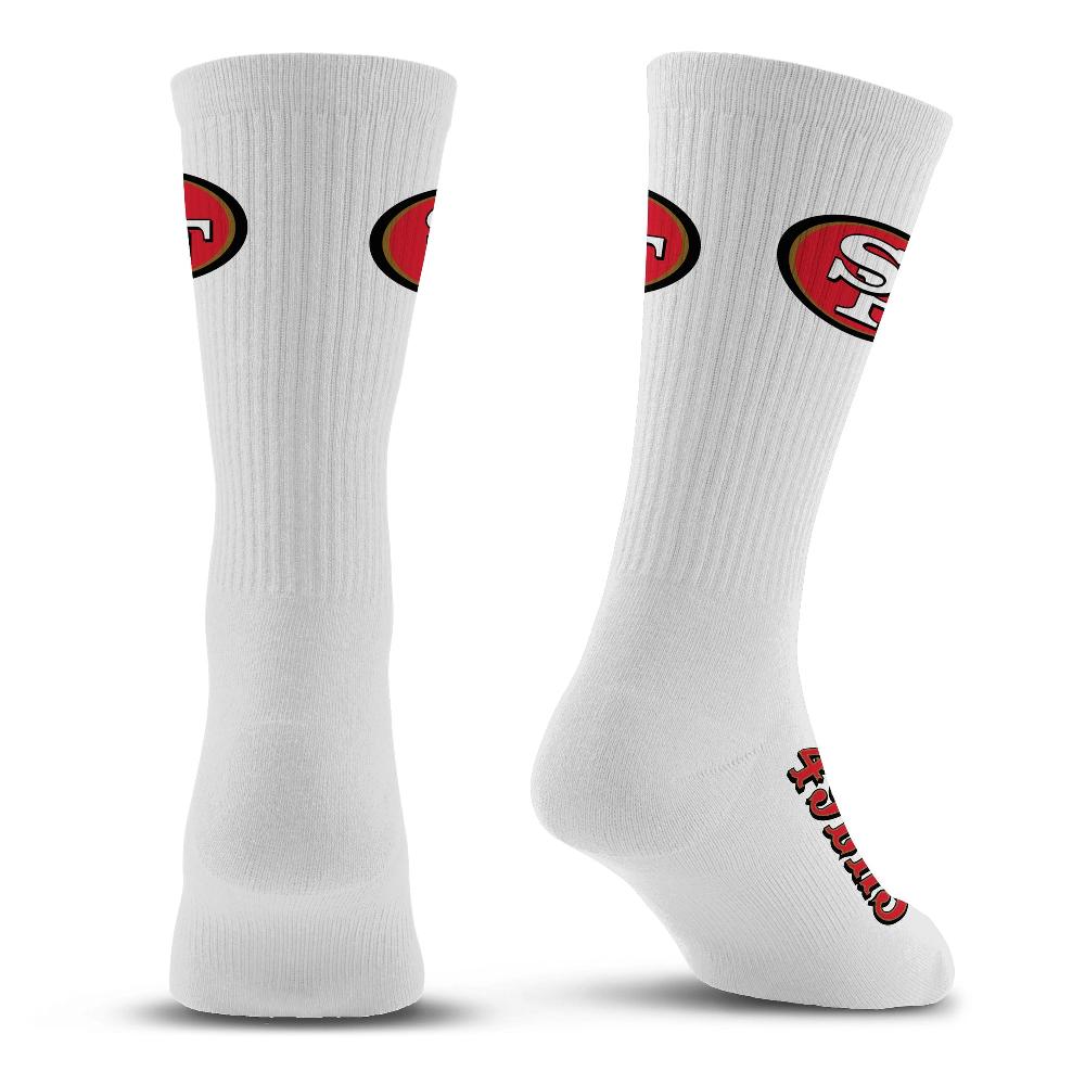 For Bare Feet San Francisco 49Ers Refresh Premium Crew Socks San Francisco 49Ers Refresh Premium Crew Socks