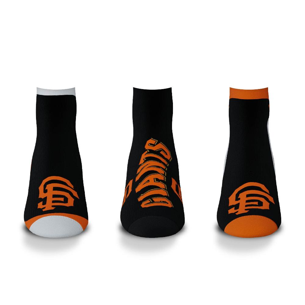 For Bare Feet San Francisco Giants Flash 3 Pack Socks