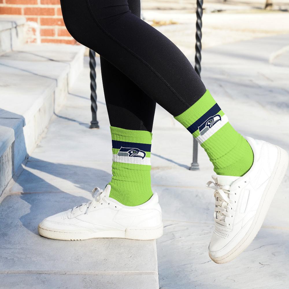 For Bare Feet Seattle Seahawks Legend Premium Crew Socks Seattle Seahawks Legend Premium Crew Socks