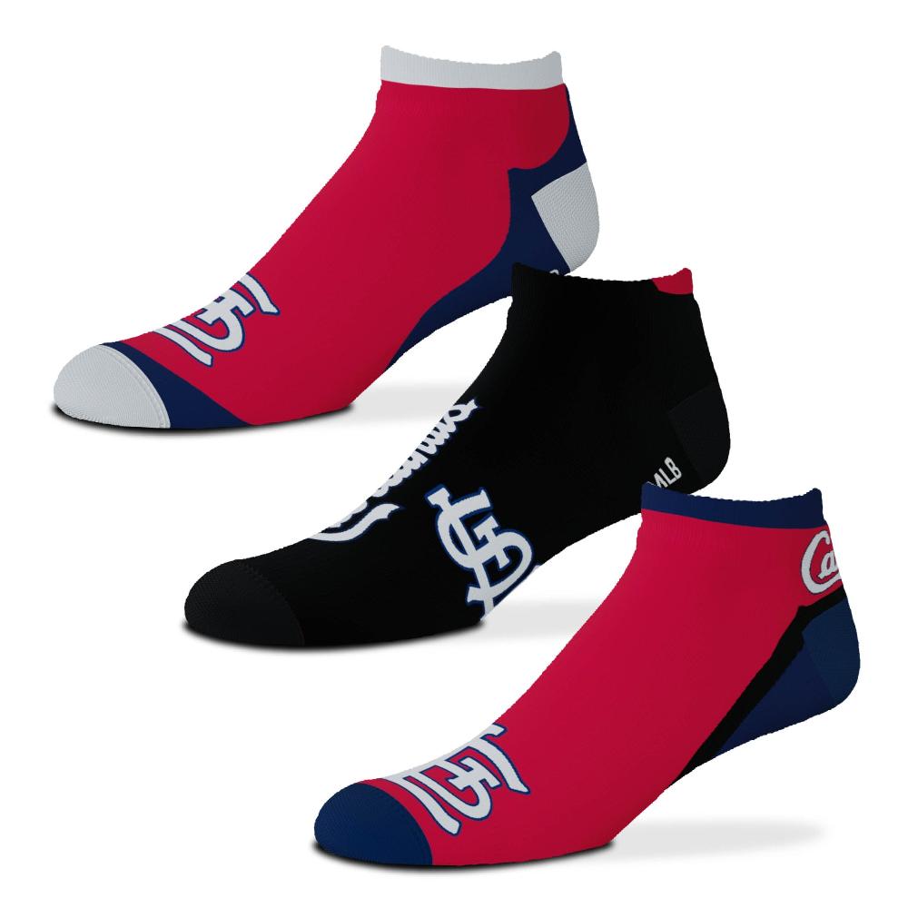 for bare feet St. Louis Cardinals Flash 3 Pack Socks