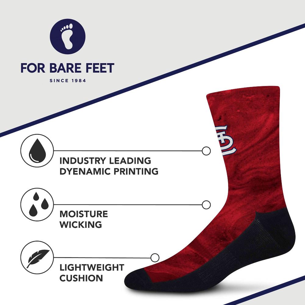 For Bare Feet St. Louis Cardinals Smoky Haze Socks St. Louis Cardinals Smoky Haze Socks