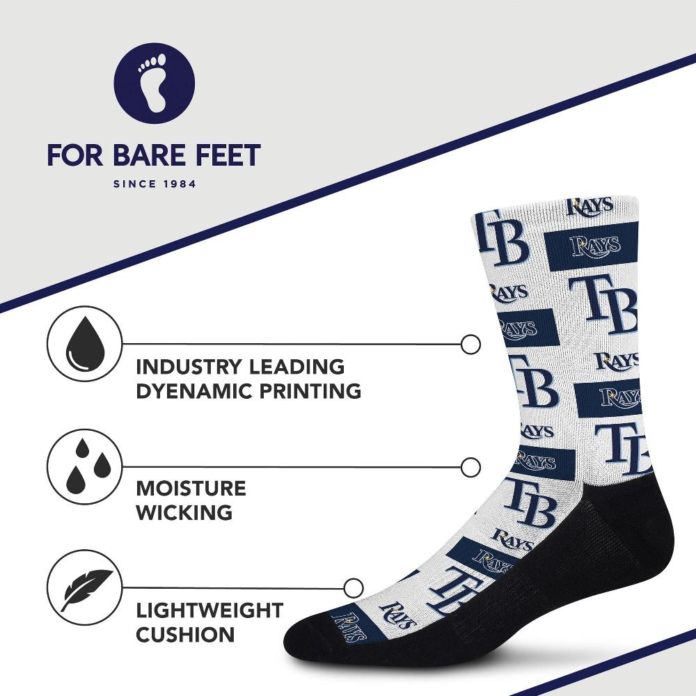 For Bare Feet Tampa Bay Rays Poster Print Socks Tampa Bay Rays Poster Print Socks