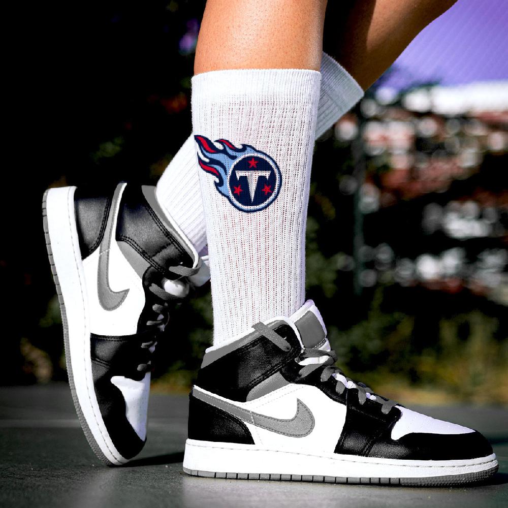 For Bare Feet Tennessee Titans Refresh Premium Crew Socks Tennessee Titans Refresh Premium Crew Socks
