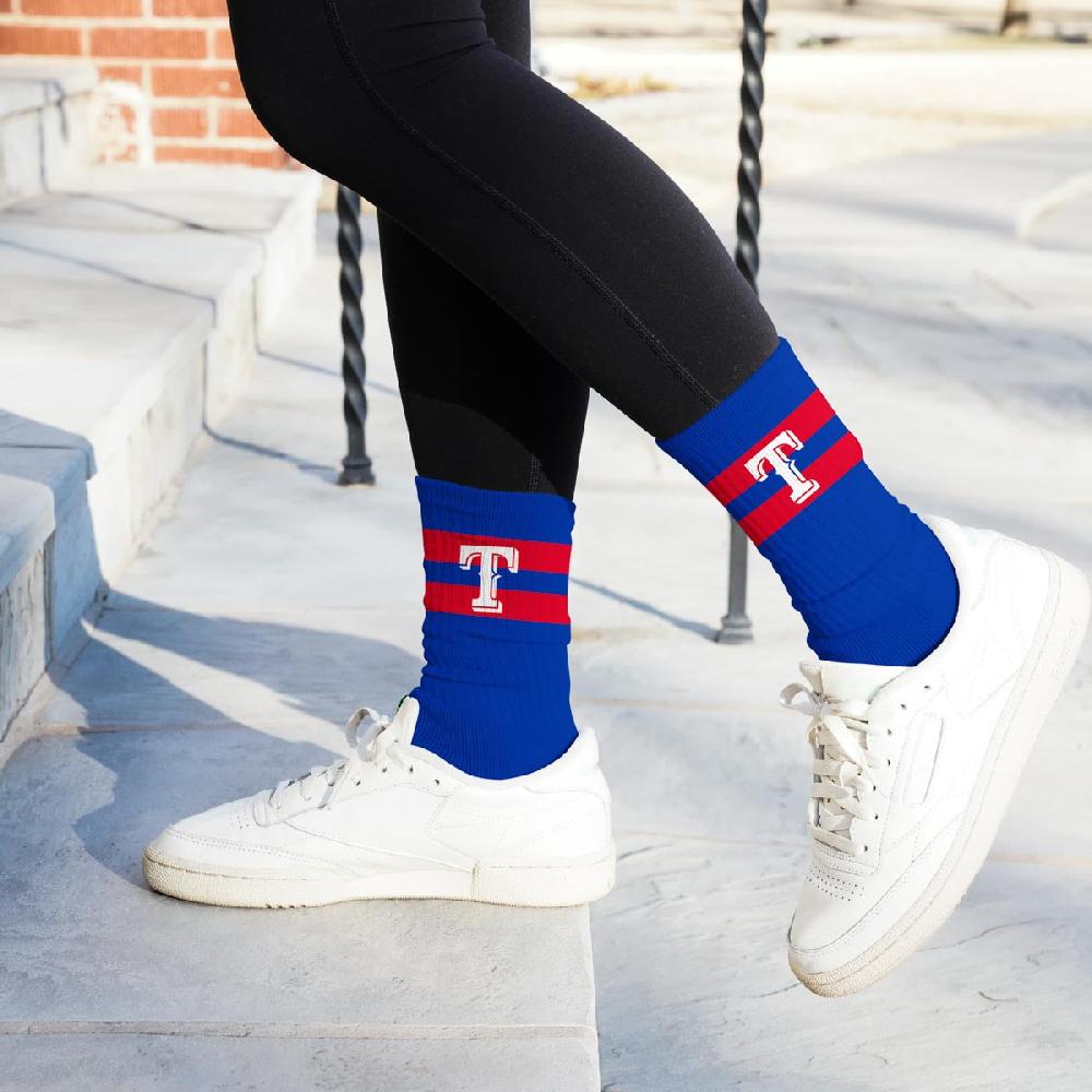 For Bare Feet Texas Rangers Legend Premium Crew Socks Texas Rangers Legend Premium Crew Socks