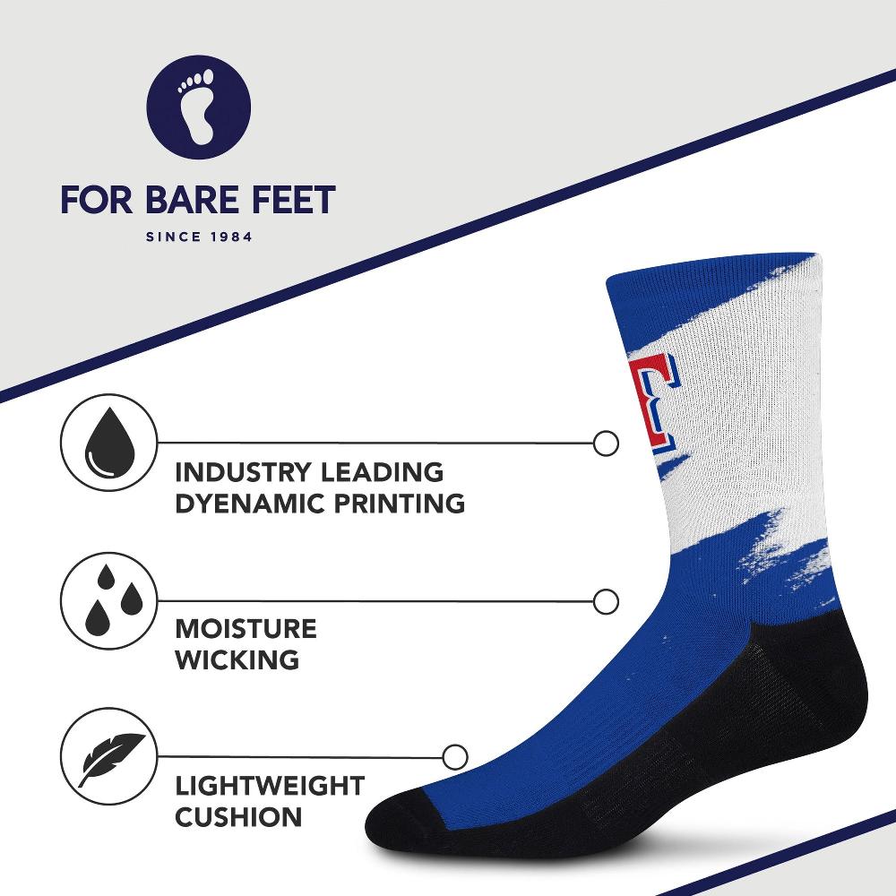 For Bare Feet Texas Rangers Tear It Up Socks Texas Rangers Tear It Up Socks
