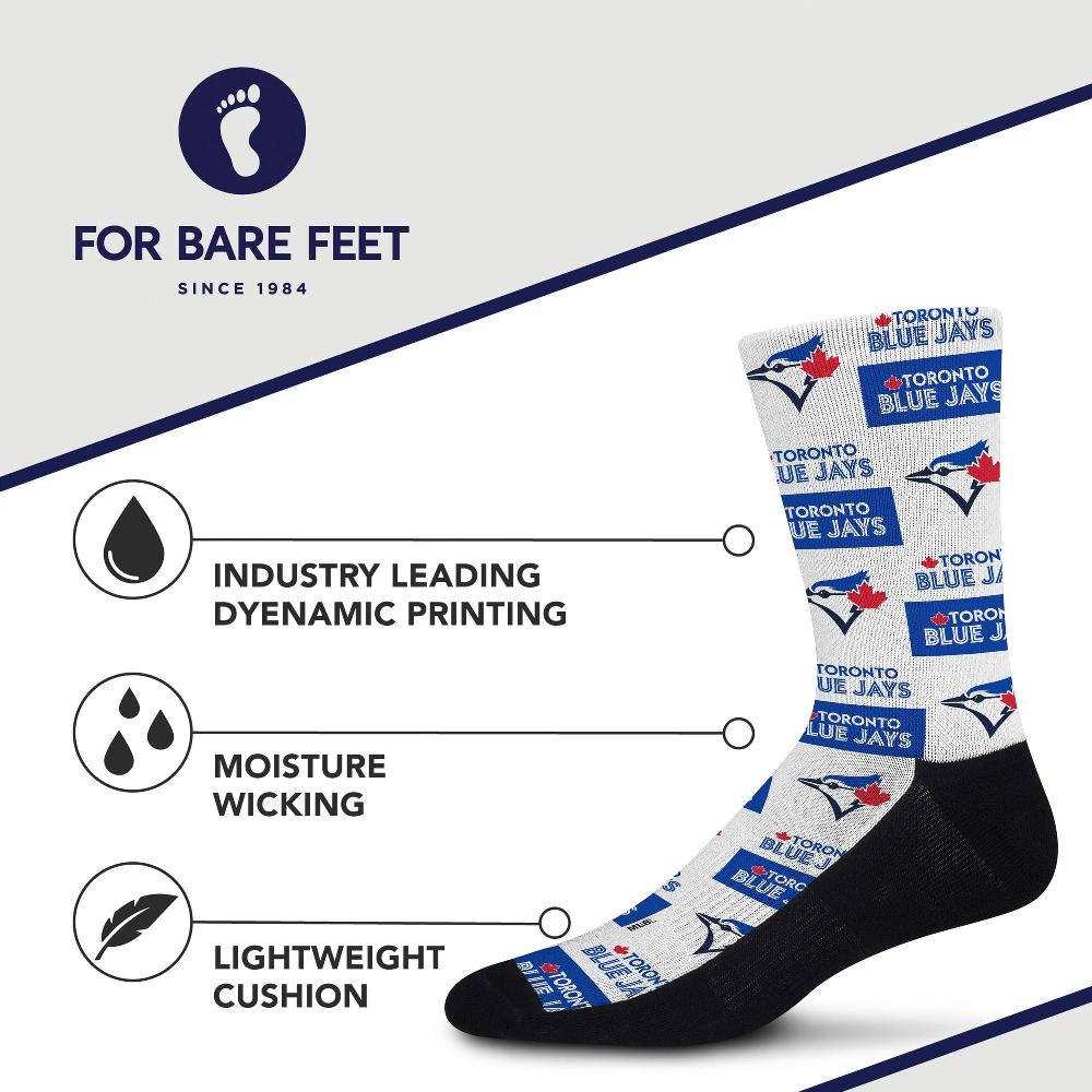 For Bare Feet Toronto Blue Jays Poster Print Socks Toronto Blue Jays Poster Print Socks