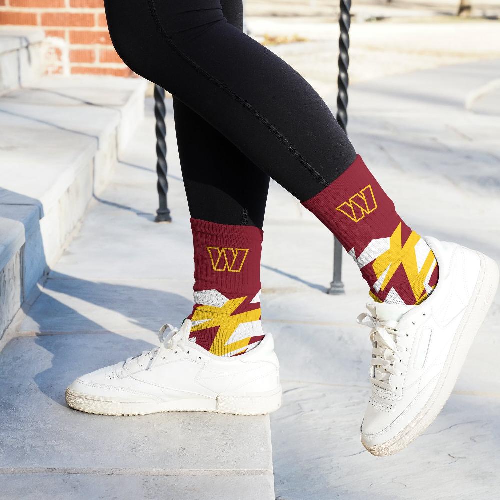 For Bare Feet Washington Commanders Breakout Premium Crew Socks Washington Commanders Breakout Premium Crew Socks