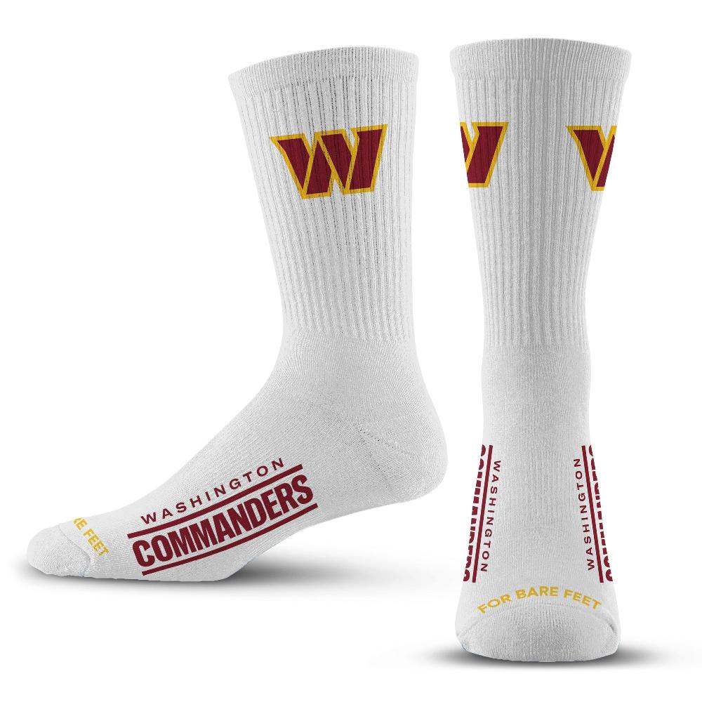 for bare feet Washington Commanders Refresh Premium Crew Socks Washington Commanders Refresh Premium Crew Socks