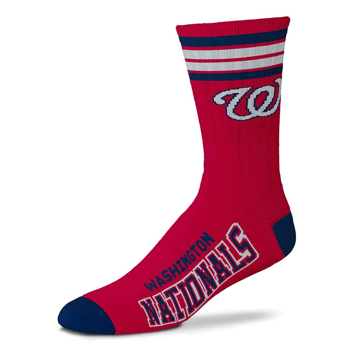 for bare feet Washington Nationals 4 Stripe Deuce Socks