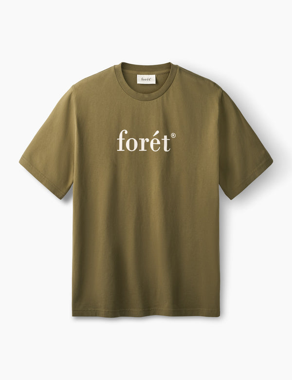 forét AMBER T-SHIRT - ARMY/CLOUD