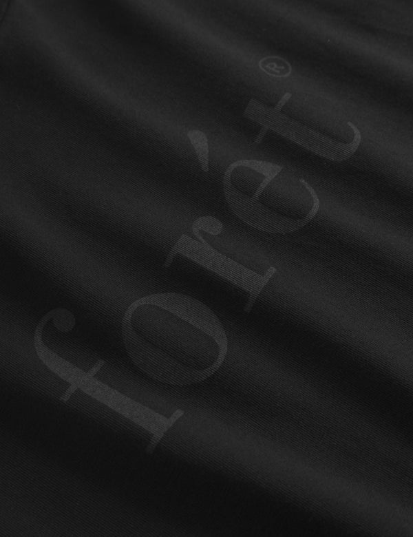 Forét AMBER T-SHIRT - BLACK/BLACK