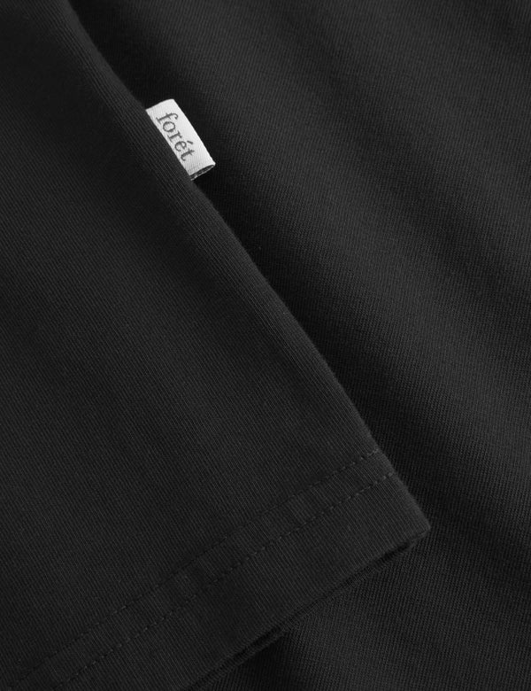 Forét AMBER T-SHIRT - BLACK/BLACK