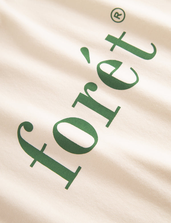 Forét AMBER T-SHIRT - CLOUD/GREEN