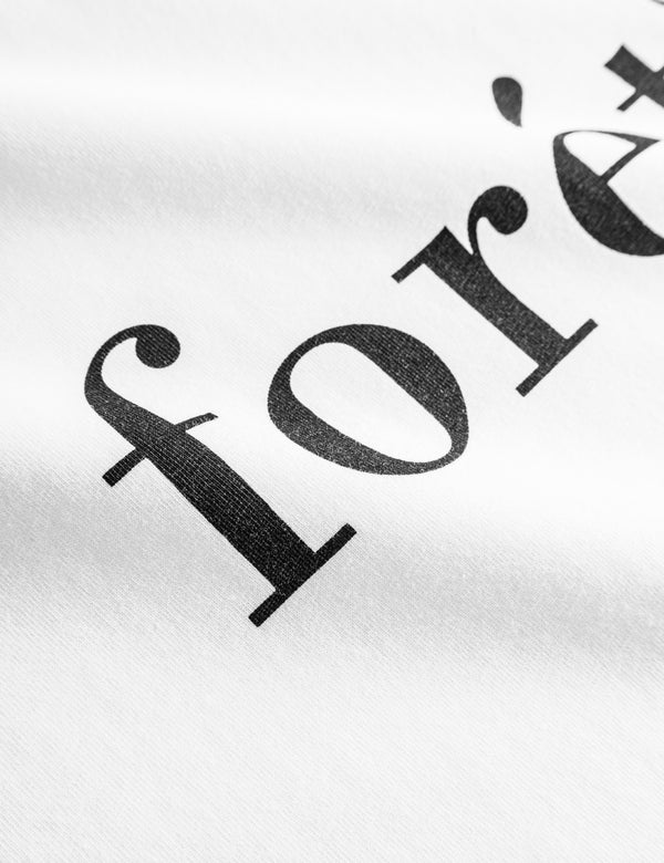 Forét AMBER T-SHIRT - WHITE/BLACK