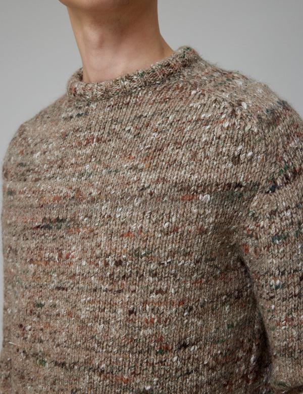 Forét ARTIST ALPACA KNIT - KHAKI MELANGÉ