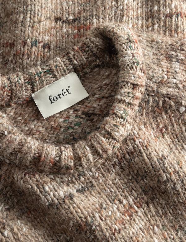 Forét ARTIST ALPACA KNIT - KHAKI MELANGÉ