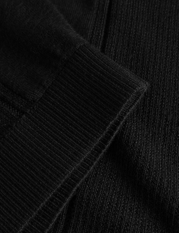 Forét ASTERN LONGSLEEVE KNIT - BLACK