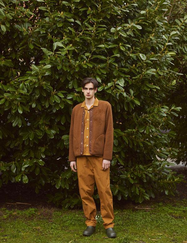 Forét AURA SHERPA FLEECE JACKET - BROWN