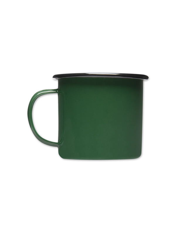 Forét BEAN ENAMEL MUG - DARK GREEN