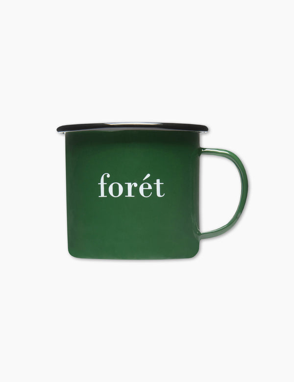 forét BEAN ENAMEL MUG - DARK GREEN