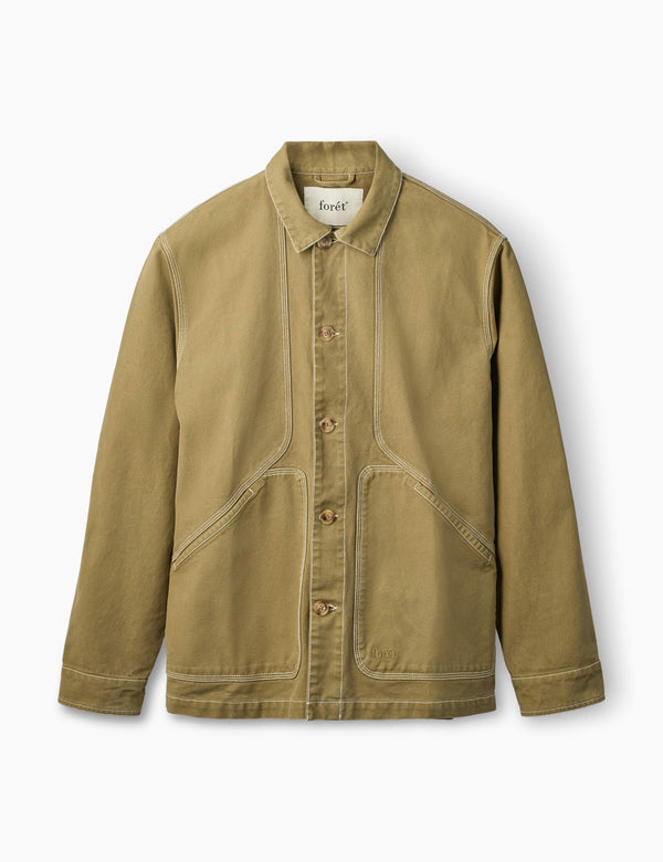 forét BERRY OVERSHIRT - OLIVE