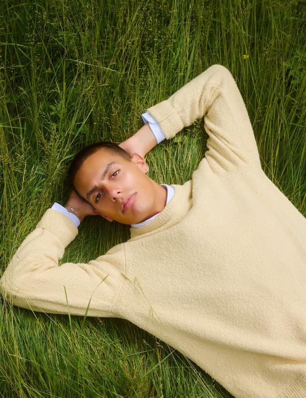 Forét BLOOM BOUCLE KNIT - DUSTY YELLOW