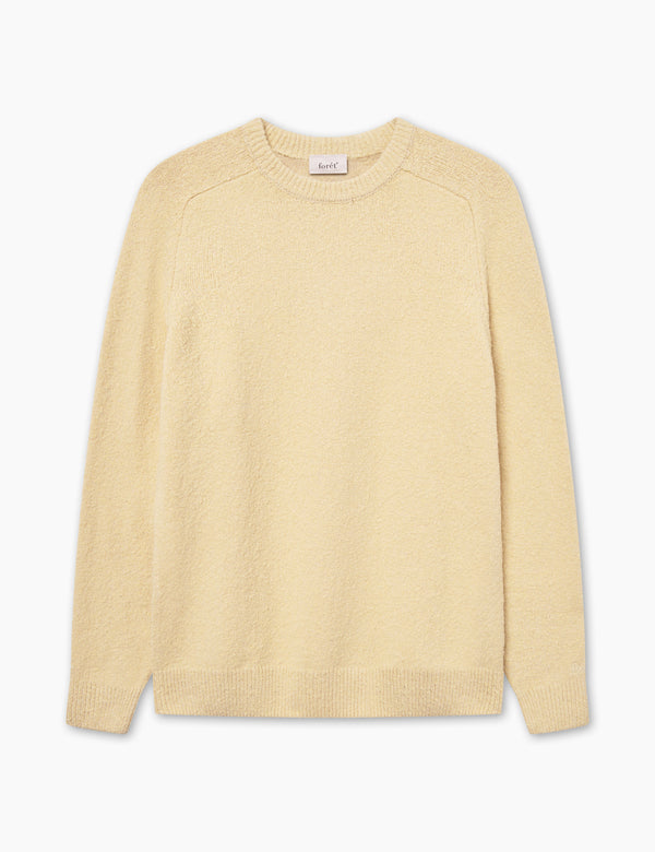 forét BLOOM BOUCLE KNIT - DUSTY YELLOW