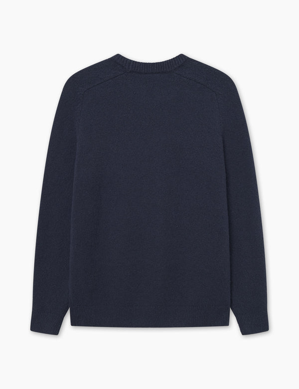 Forét BLOOM BOUCLE KNIT - NAVY