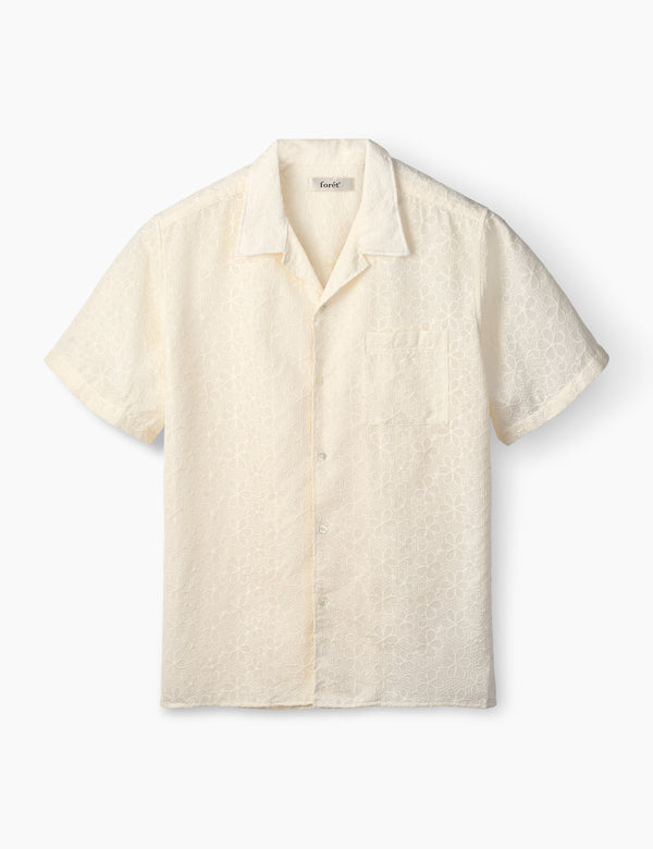 forét BLOSSOM SS SHIRT - CLOUD