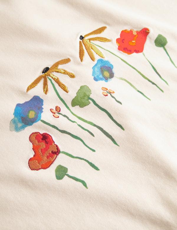 Forét BOTANIC T-SHIRT - CLOUD