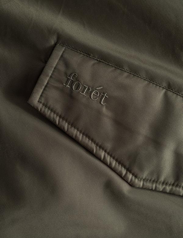 Forét BOW BOMBER JACKET - DUSTY OLIVE