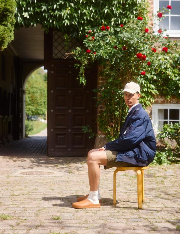 Forét BOW BOMBER JACKET - NAVY