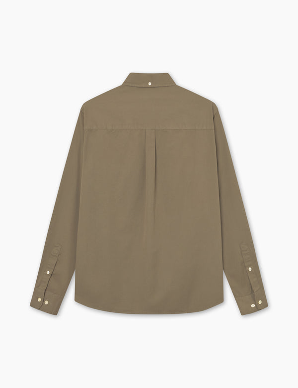 Forét CAMP LIGHT TWILL SHIRT - DUSTY OLIVE