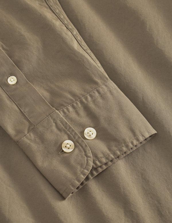 Forét CAMP LIGHT TWILL SHIRT - DUSTY OLIVE