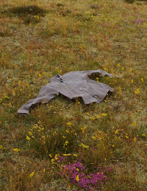 Forét CAMP SHIRT - BROWN CHECK