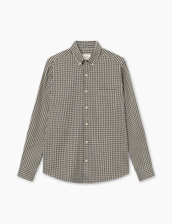 forét CAMP SHIRT - BROWN CHECK