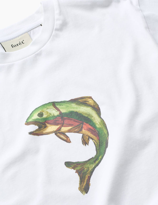 Forét CATCH T-SHIRT - WHITE