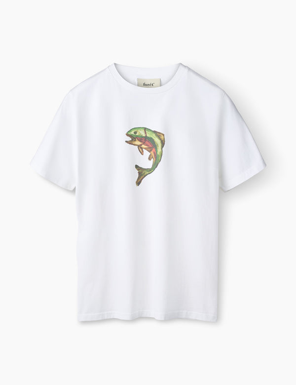 forét CATCH T-SHIRT - WHITE