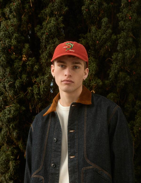 Forét CATCH WASHED CAP - RED