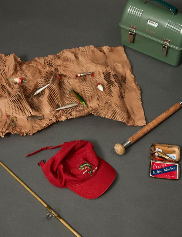 Forét CATCH WASHED CAP - RED